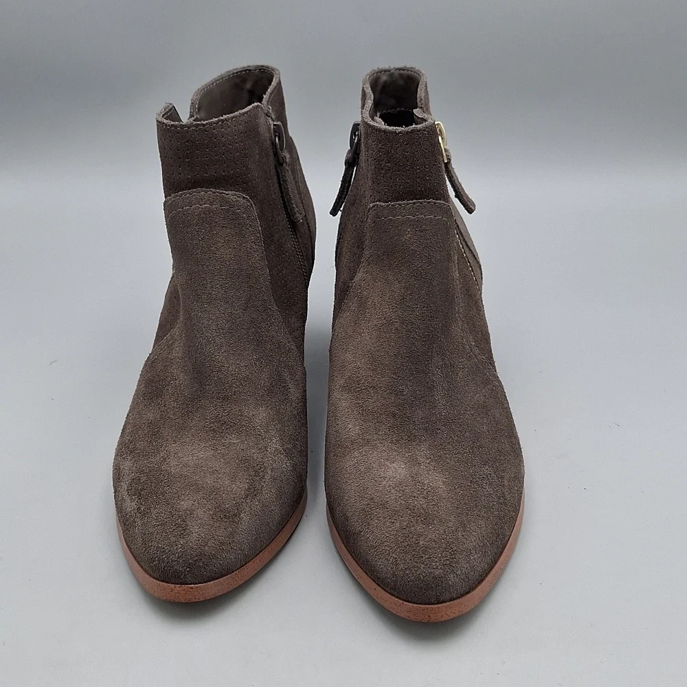 Violet & Red Carley Sz 7 Women's Zip up Bootie Heels - Picture 9 of 12